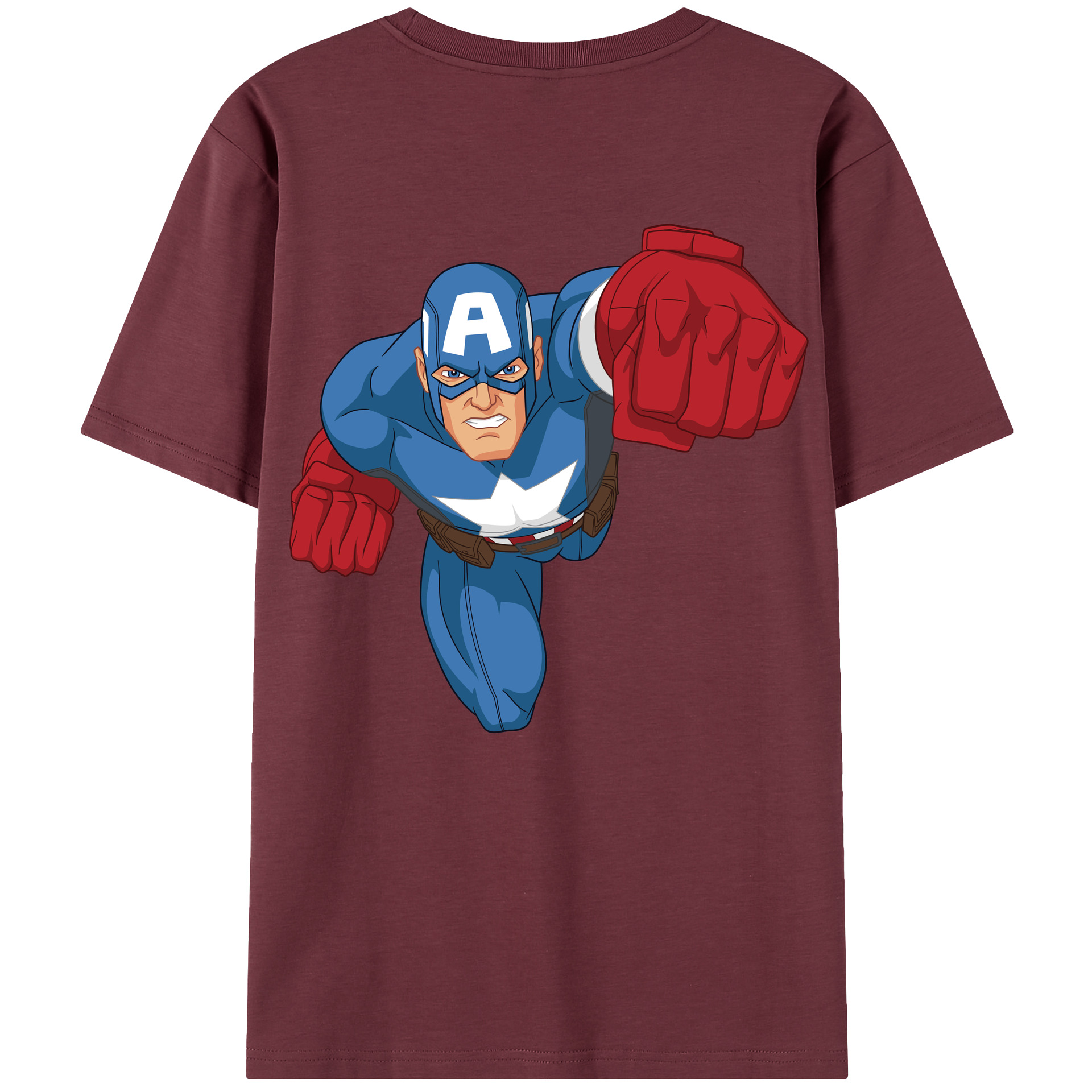 （画像用） アベンジャーズ The Avengers 綿100％半袖Tシャツ（背面プリント）